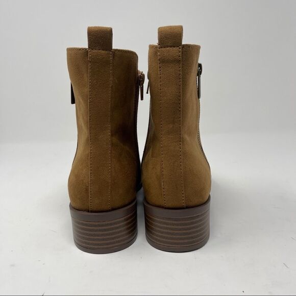 Just Fab Boots Women’s Size 7 Diya Camel Side Zip Boot - Picture 7 of 10